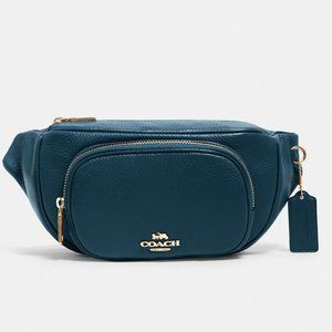 Coach Pecock Court Belt Bag 6488 leather crossbody handbag